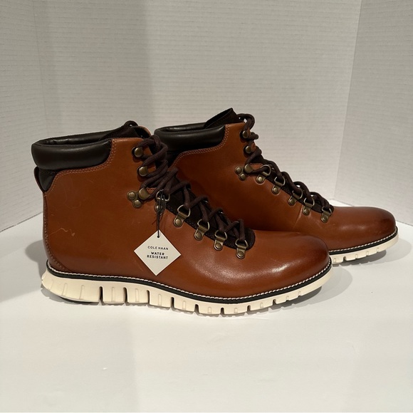 Cole Haan Zerogrand British Tan Hiker Water Resistant Boot C35595 - Size 10.5 - Picture 2 of 7